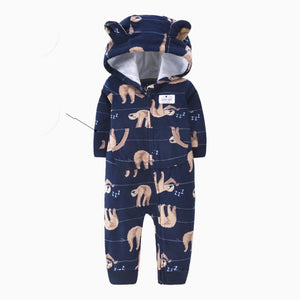 Single layer polar fleece romper zipper shirt - KJ's Store