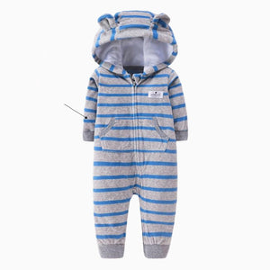 Single layer polar fleece romper zipper shirt - KJ's Store