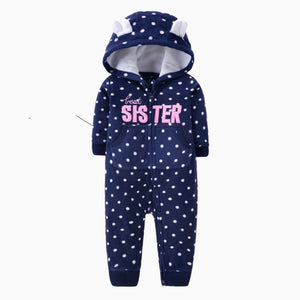 Single layer polar fleece romper zipper shirt - KJ's Store