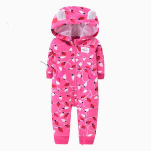 Single layer polar fleece romper zipper shirt - KJ's Store