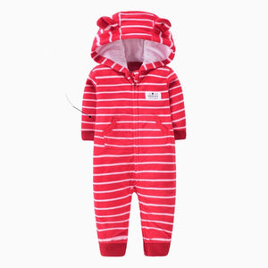 Single layer polar fleece romper zipper shirt - KJ's Store