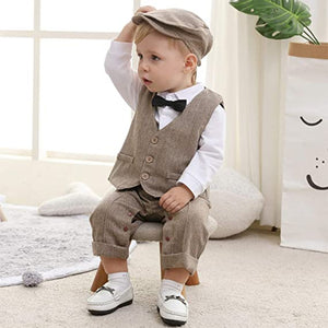 BABY GENTLEMEN JUMPSUIT SET - KJ's Store