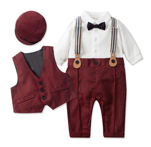 BABY GENTLEMEN JUMPSUIT SET - KJ's Store